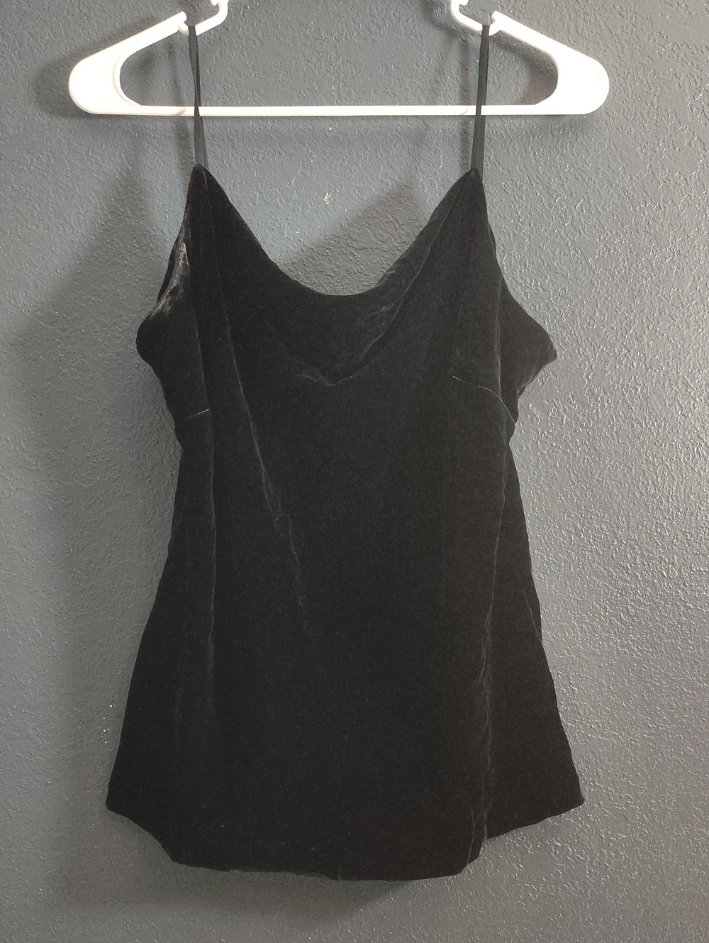 Banana Republic Silk Blend Velvet Cowl Neck Cami Top Size L Excellent Condition